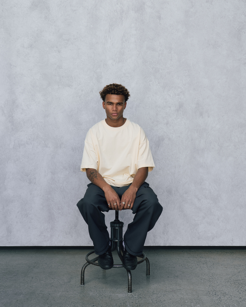 Classic Cotton Tee - Cream
